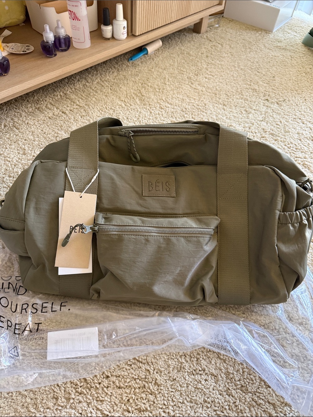 BEIS Sports Duffel Backpack